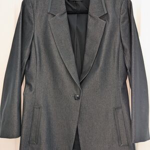 Dana Buchman Blazer Charcoal with Trim Size 10